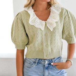 Mable sweater sage creme